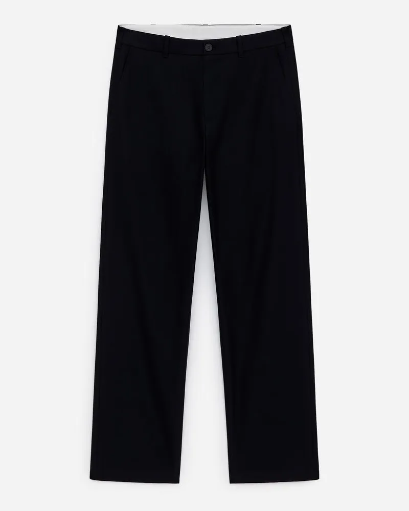 Arket Lockere Hose Aus Wolle Und Baumwolle -Blau Blau