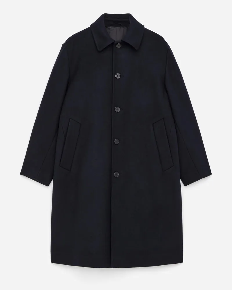 Arket Doubleface-Mantel Aus Wollmischung -Blau Blau