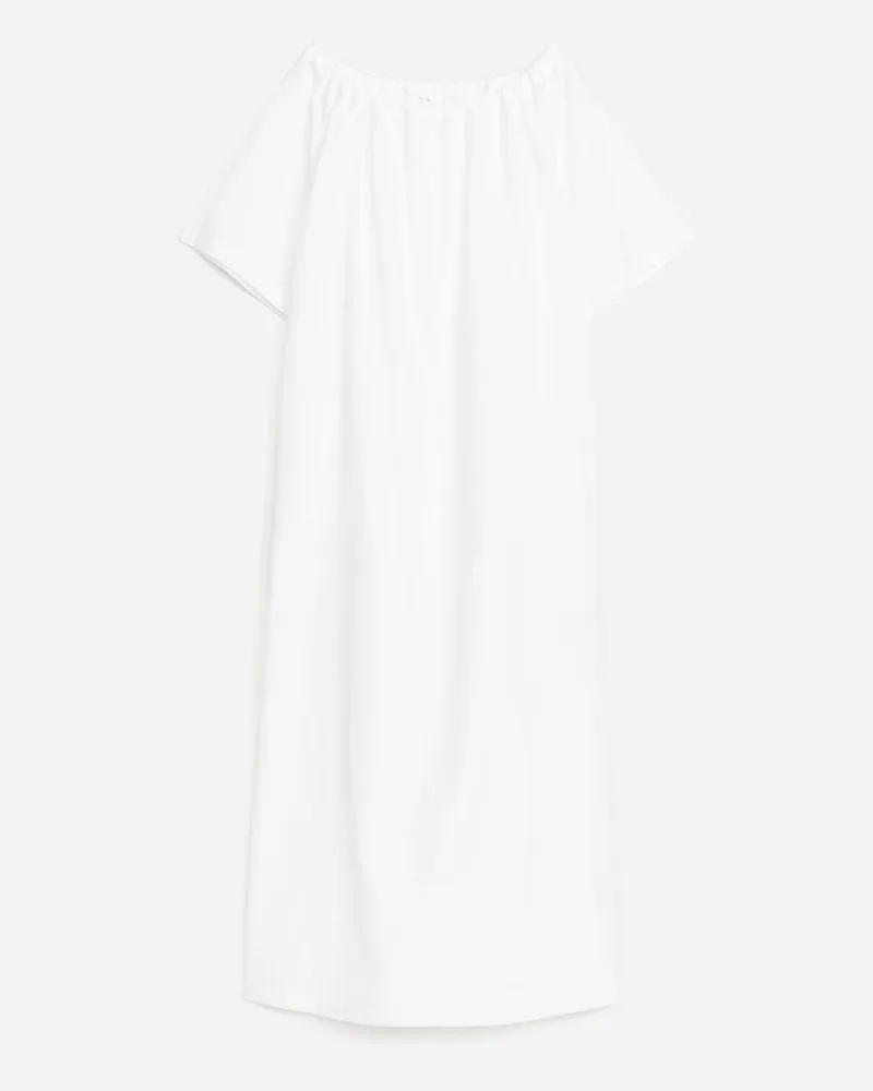 Arket Off-Shoulder-Maxikleid - Weiß Weiß