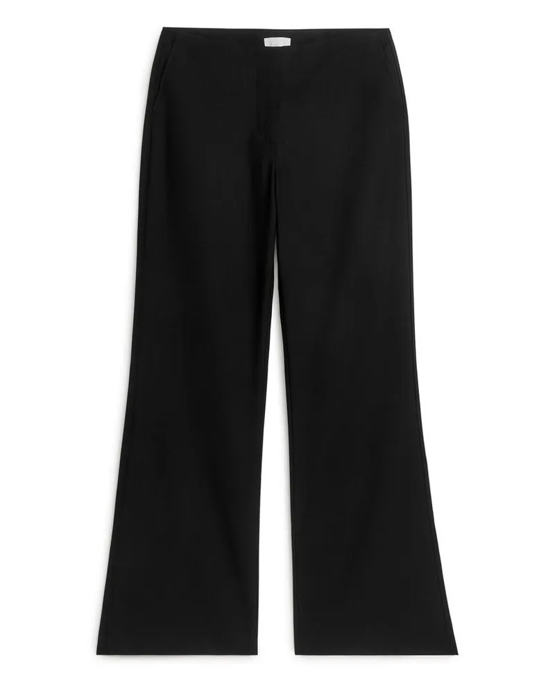 Arket Twillhose Aus Wollmischung - Schwarz Schwarz