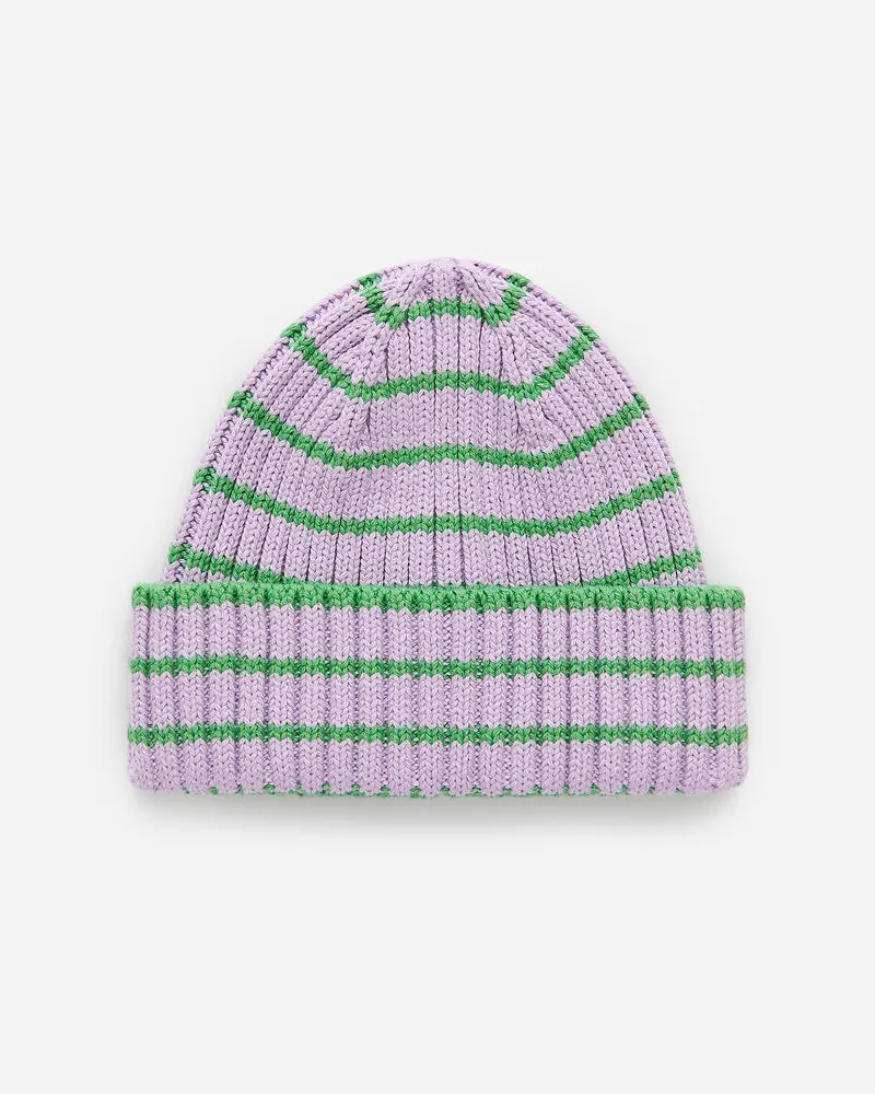 Arket Babybeanie Aus Rippenstrick - Grün|Mehrfarbig|Lila Flieder