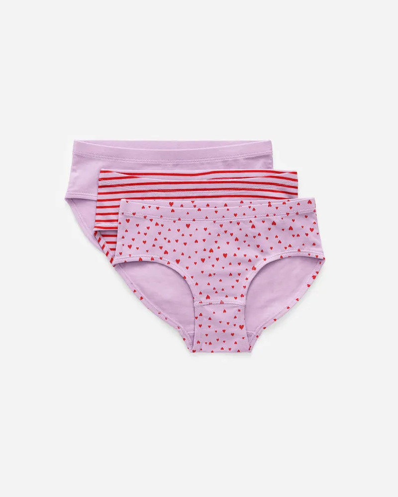 Arket Slips Aus Baumwoll-Jersey - Lila|Rot|Mehrfarbig Flieder