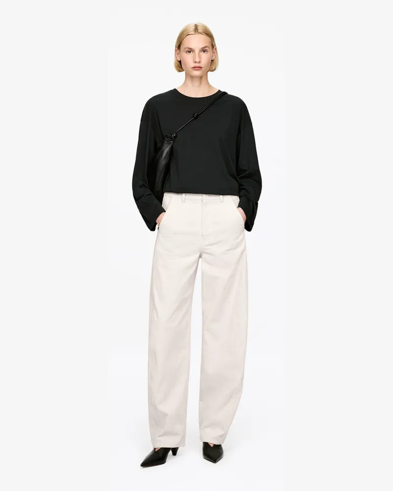 Arket Cordhose Mit Barrel Leg -Beige Beige