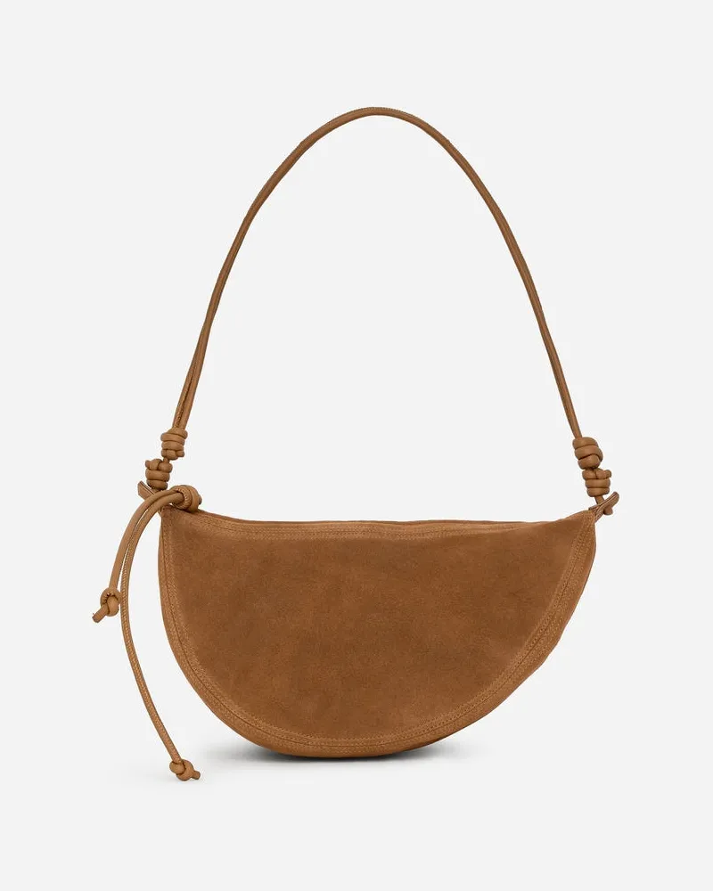 Arket Halbmondförmige Tasche Aus Veloursleder -Braun Braun