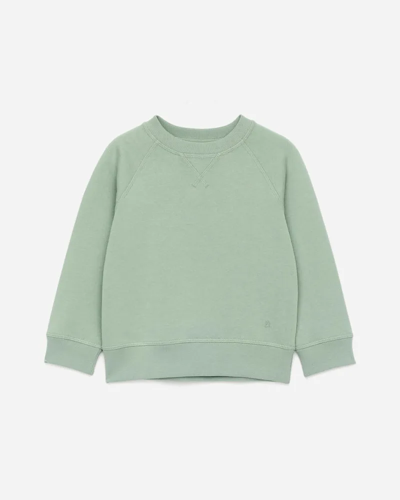 Arket Sweatshirt Aus Baumwolle - Grün Hellgrün