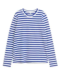 Arket Langarm-T-Shirt Blau