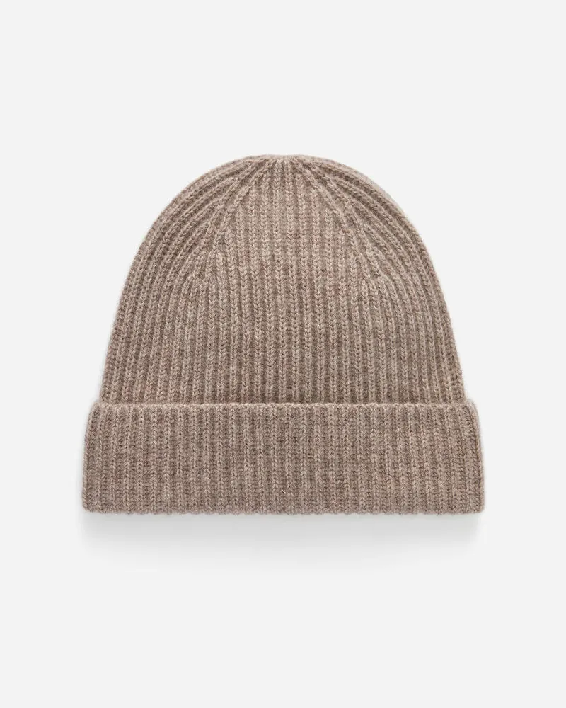 Arket Beanie Aus Kaschmir Und Wolle -Beige Beige