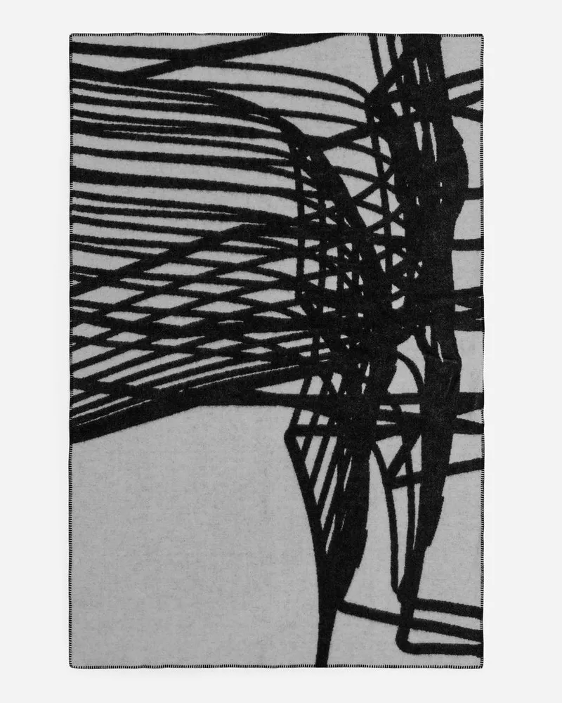 Arket ARKET Und Massproductions Wolldecke -Schwarz Schwarz