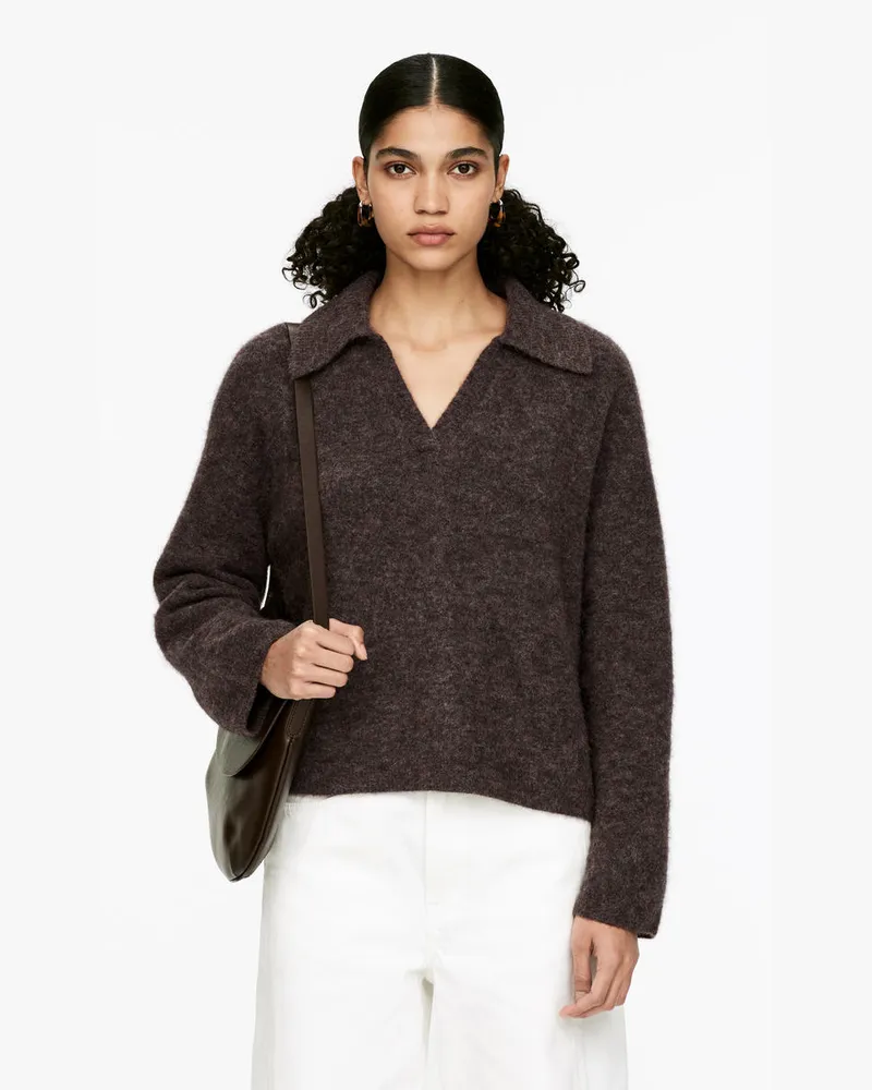 Arket Pullover Aus Alpakawolle Und Wolle -Beige Beige