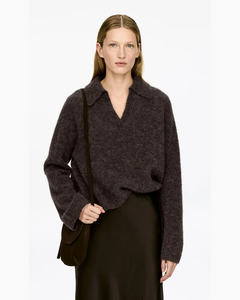 Arket Pullover Aus Alpakawolle Und Wolle -Beige Beige