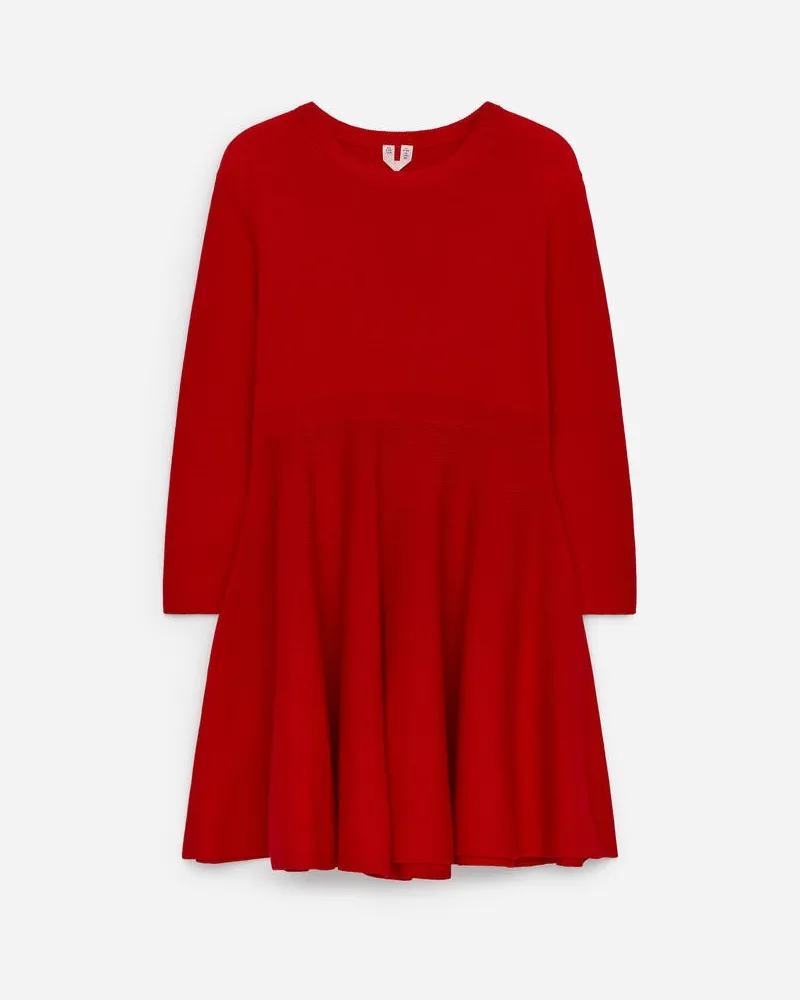 Arket Strickkleid Aus Baumwolle Und Wolle -Rot Rot