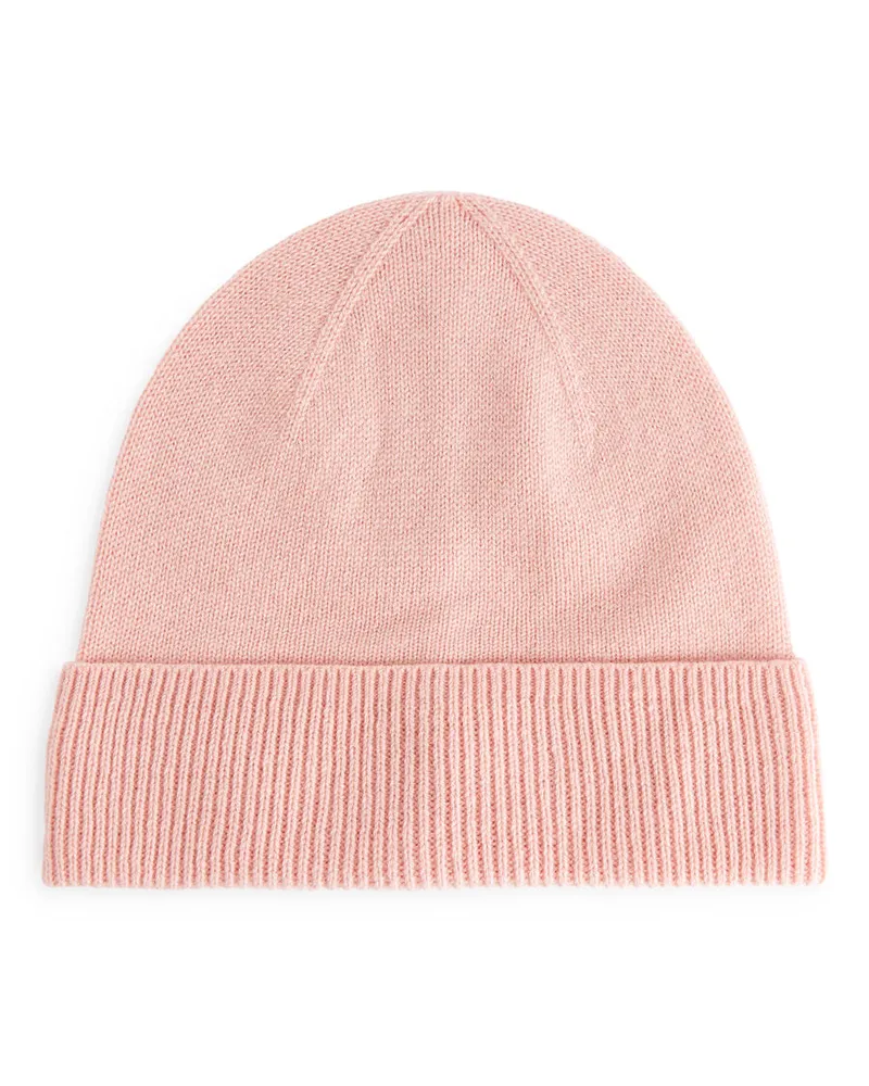 Arket Beanie Aus Merinowolle - Rosa Rosa