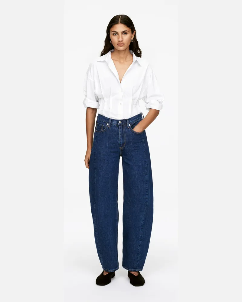Arket BLOOM Barrel Jeans -Blau Blau