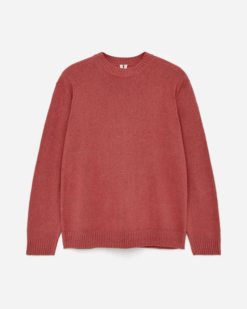 Arket Pullover Aus Leinen Und Seide -Rot Rot