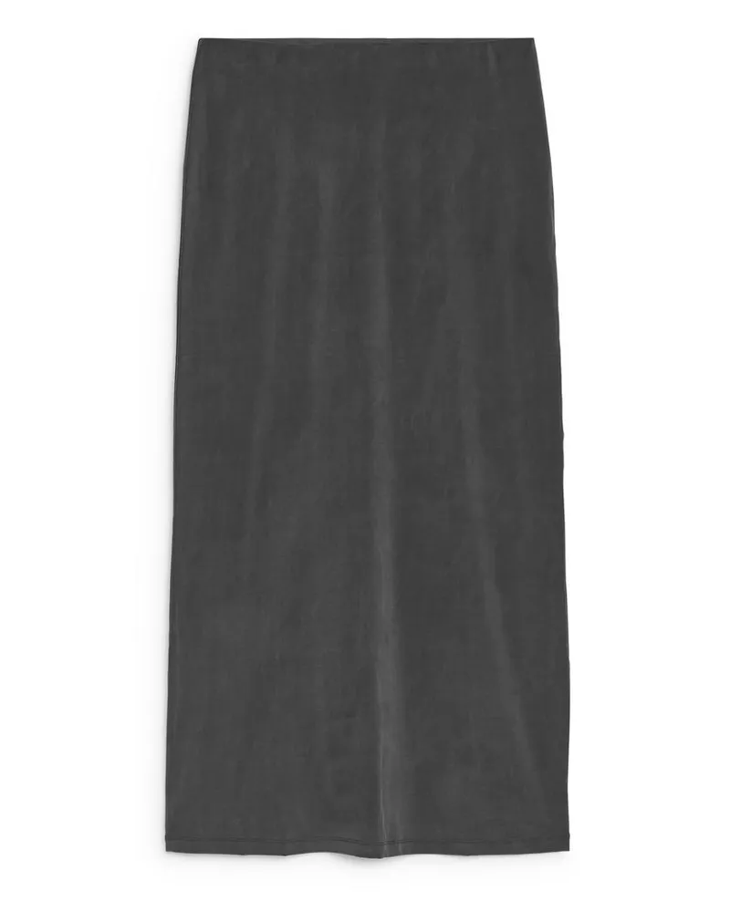 Arket Langer Cupro-Rock - Schwarz Schwarz