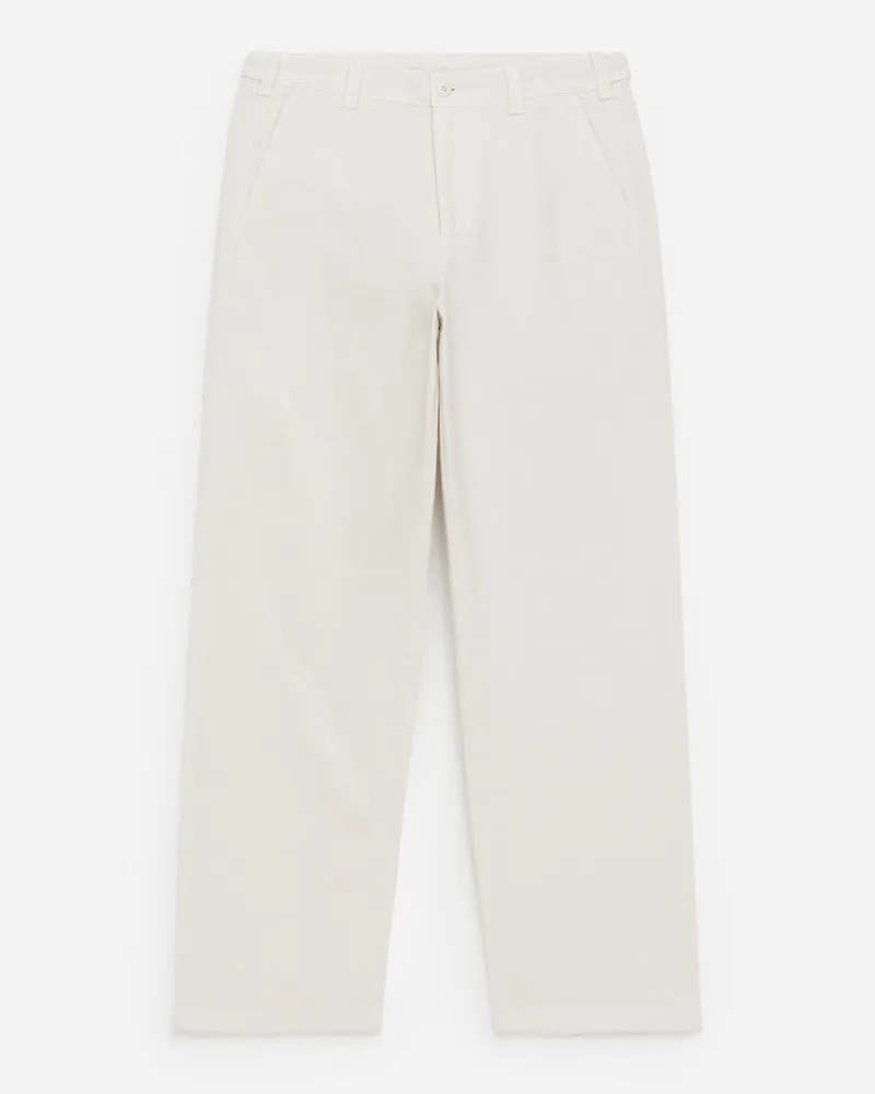 Arket Lockere Canvas-Hose - Weiß Cremeweiß
