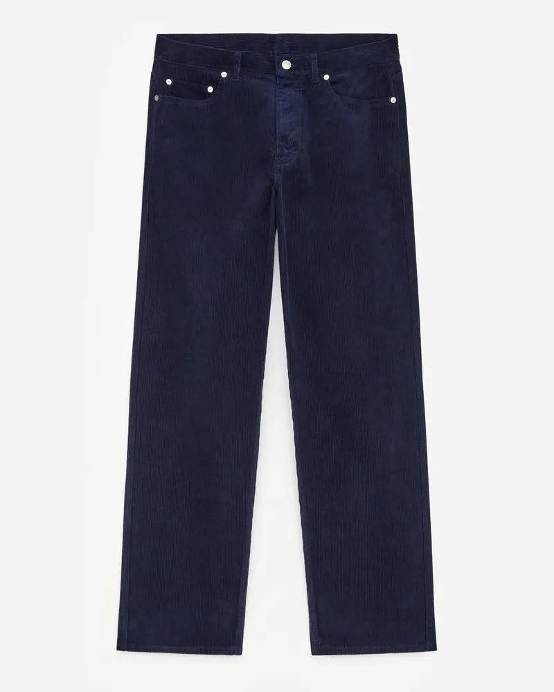 Arket Cordhose LOOSE -Blau Blau