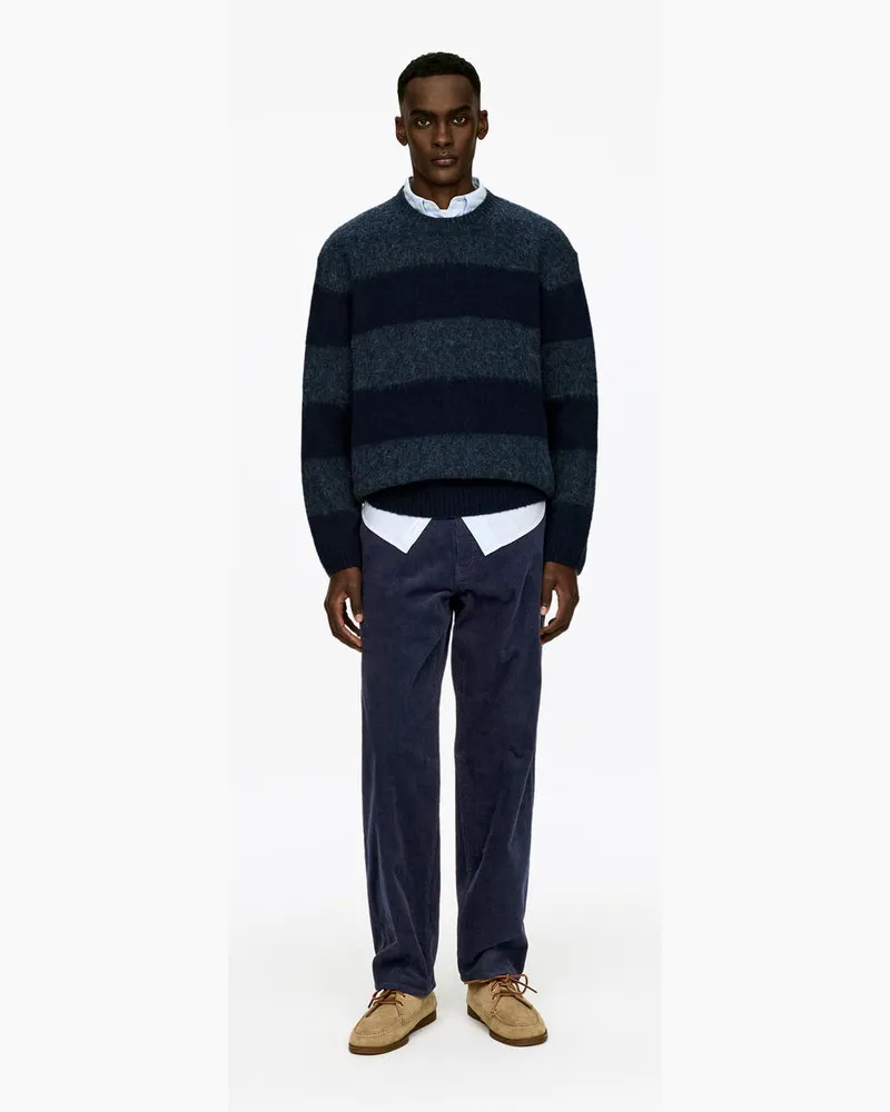 Arket Cordhose LOOSE -Blau Blau