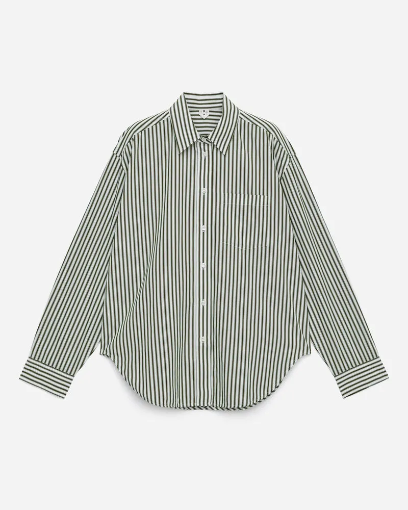Arket Oversize-Hemd Aus Baumwolle -Grün Grün