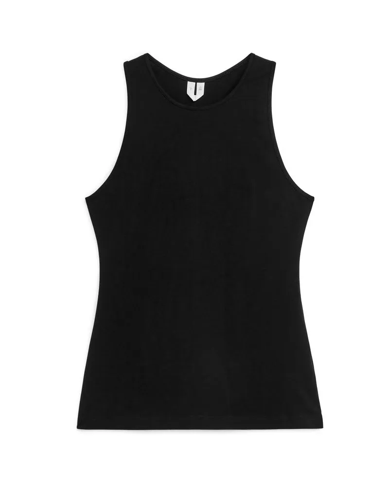 Arket Trägeroberteil Mit Cut-Outs - Schwarz Schwarz