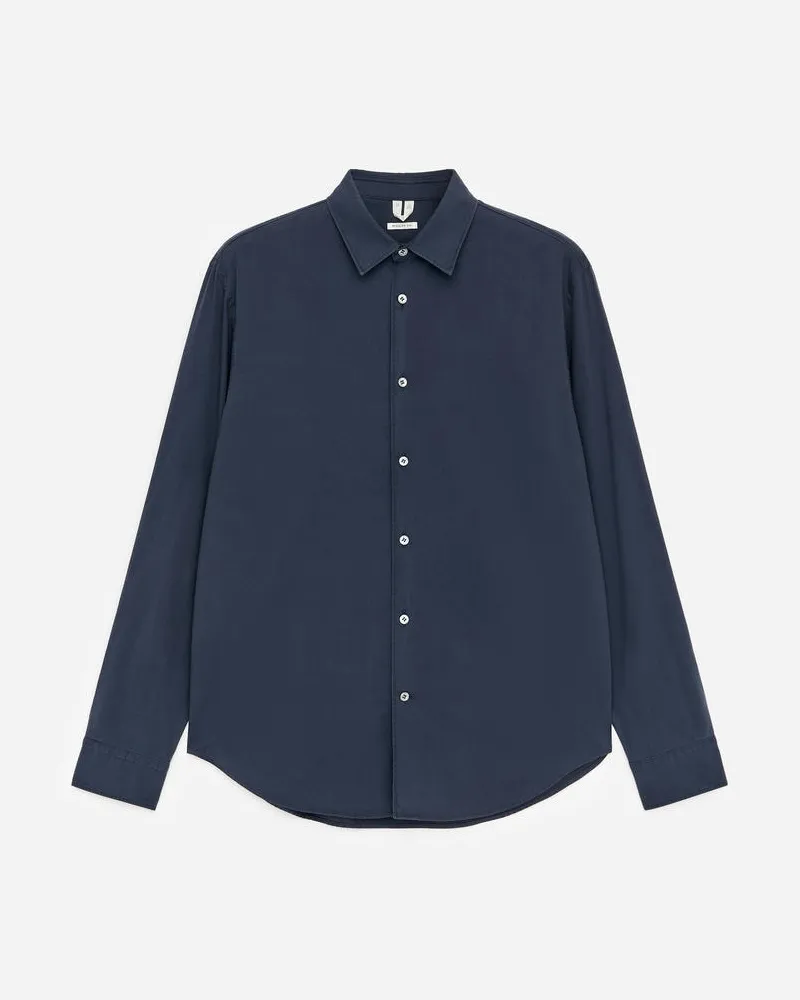 Arket Hemd Aus Baumwolle Und Lyocell -Blau Blau