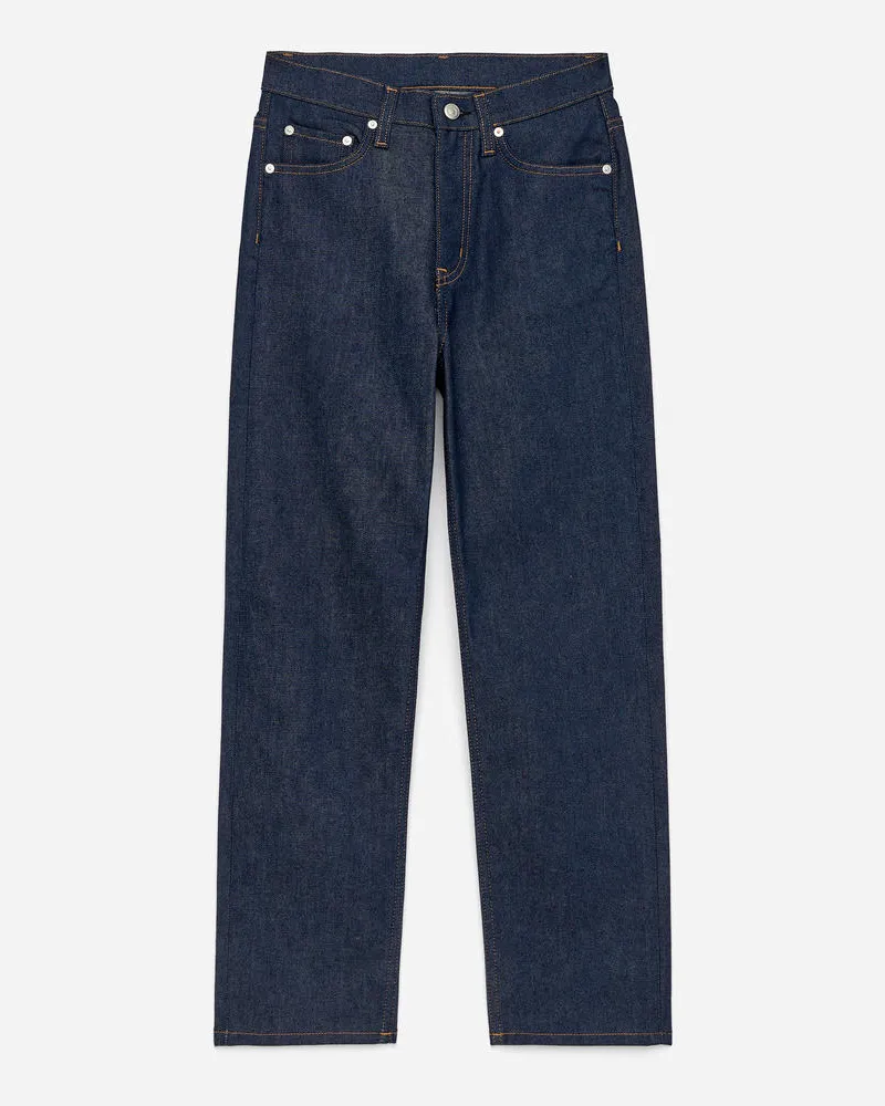 Arket Jade Cropped Slim Jeans - Blau Dunkelblau