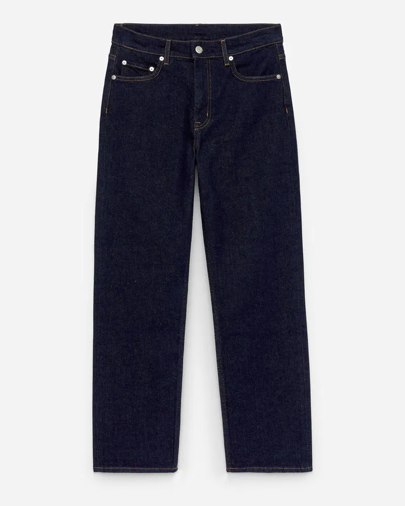 Arket Jade Cropped Slim Jeans - Blau Dunkelblau