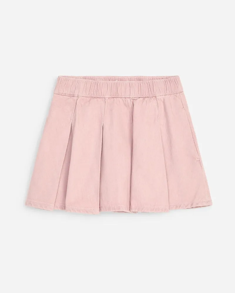 Arket Faltenrock Aus Twill -Rosa Rosa