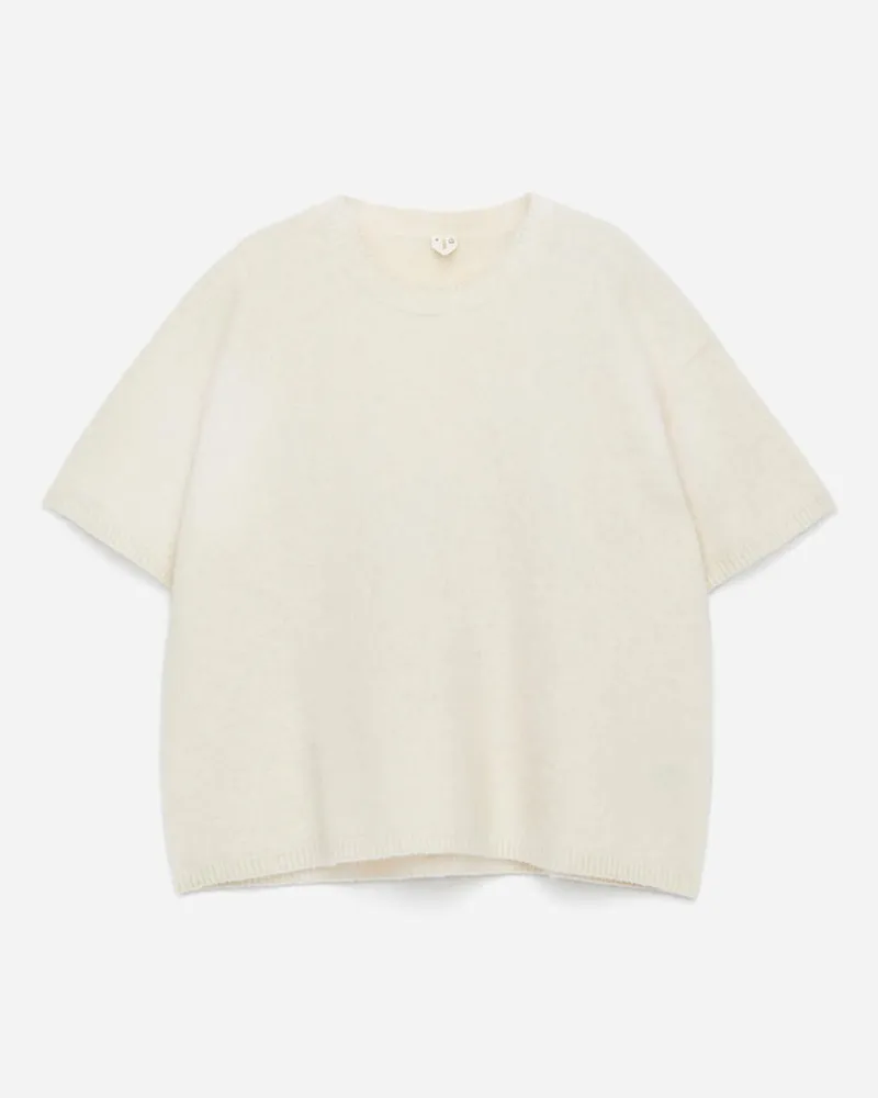 Arket Pullover Aus Alpakawolle Und Wolle -Weiß Weiß