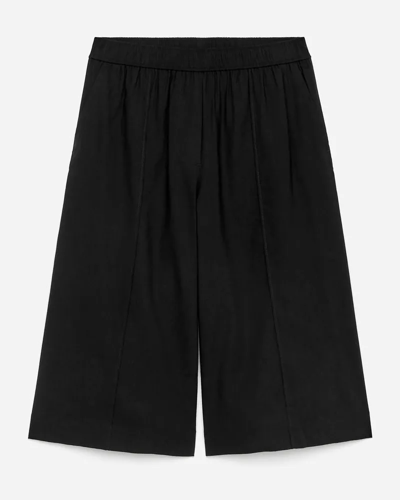 Arket Shorts Aus Leinenmischung - Schwarz Schwarz