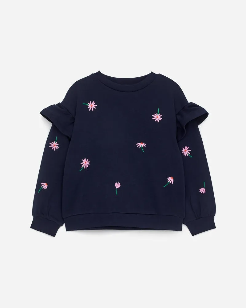 Arket Sweatshirt Mit Rüschen -Blau Blau