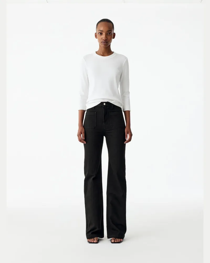 Arket SPRUCE Flared Jeans -Schwarz Schwarz