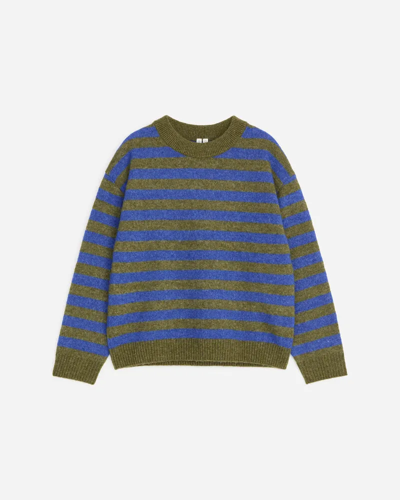 Arket Pullover Aus Wolle Und Alpakawolle -Grün Grün
