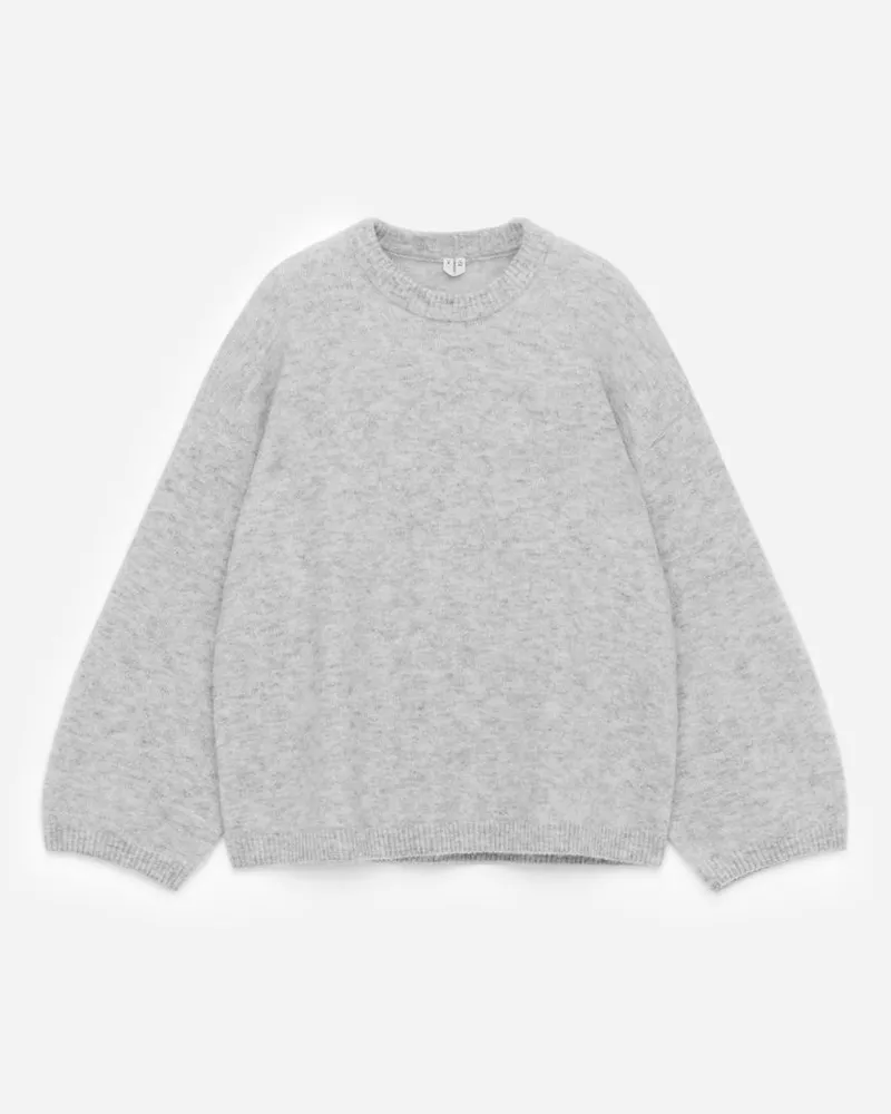 Arket Pullover Aus Alpakawolle Und Wolle -Grau Grau