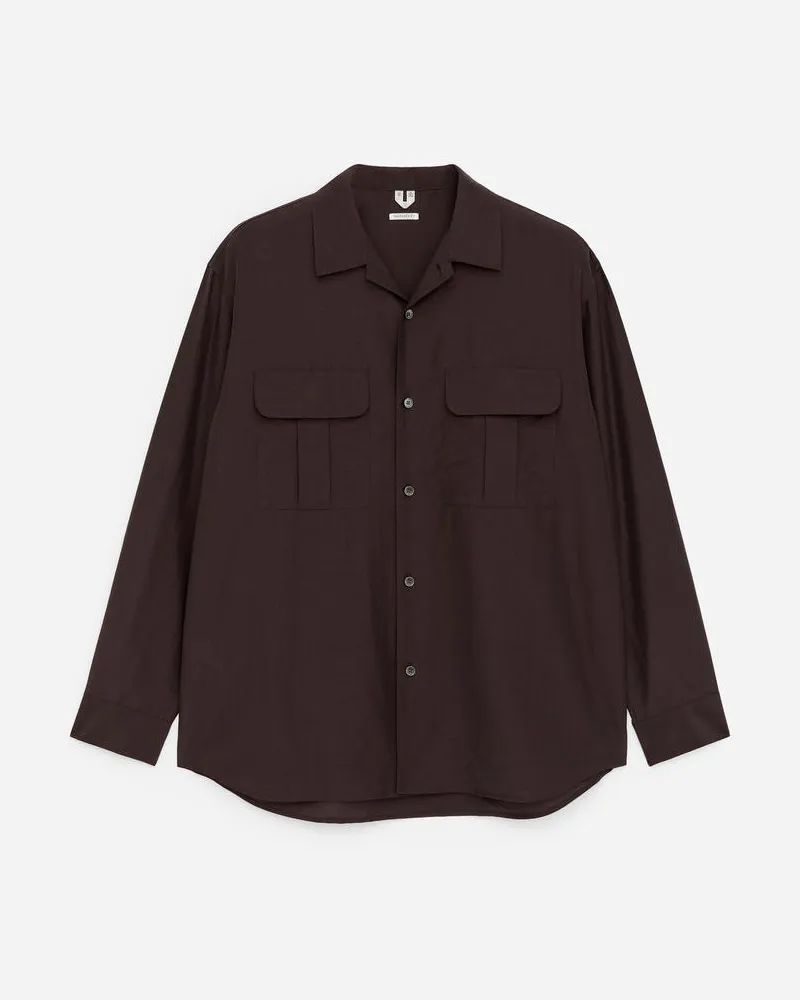 Arket Oversize-Hemd Aus Lyocell-Mischung -Braun Braun