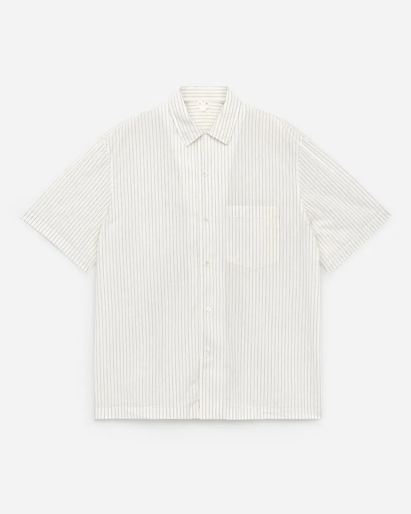 Arket Baumwollhemd Mit Kubanischem Kragen -Weiß Weiß