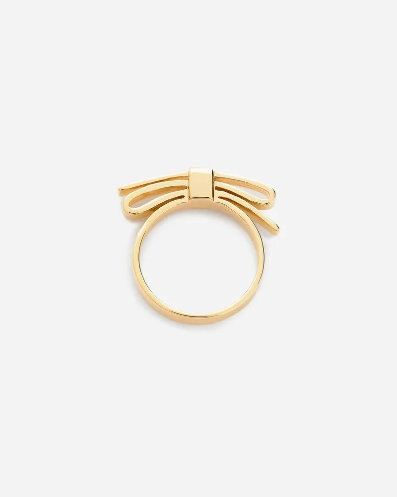 Arket Ring Mit Zierschleife - Goldfarben Gold