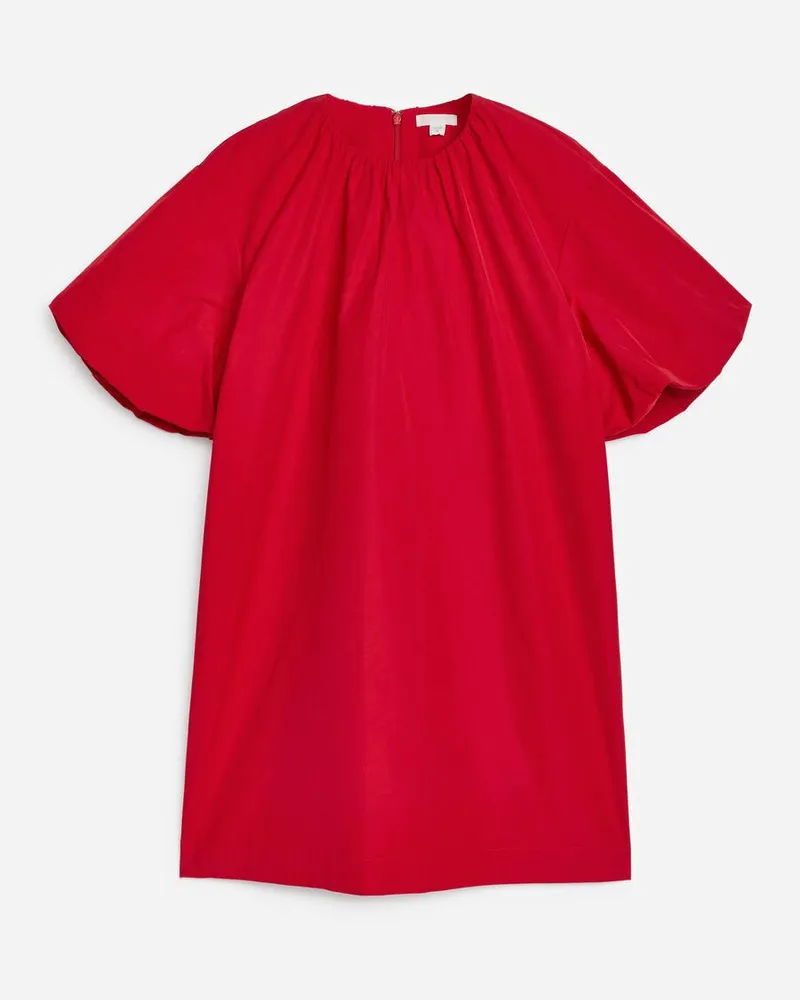 Arket Kleid Mit Ballonärmeln -Rot Rot