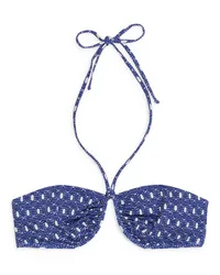 Arket Bandeau-Bikinioberteil Blau