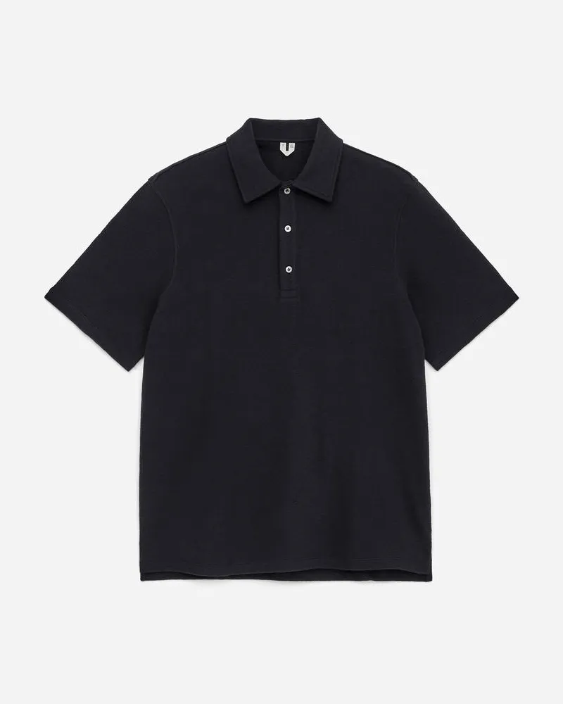 Arket Kurzärmliges Polohemd -Blau Blau