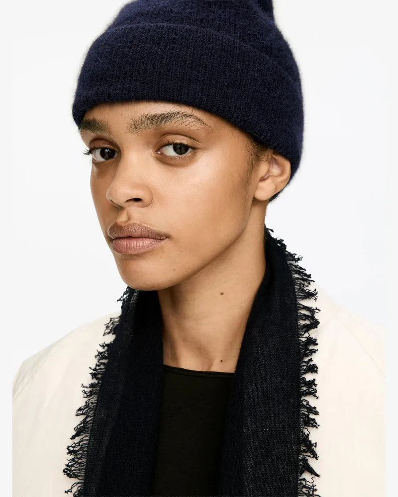 Arket Beanie Aus Alpakawolle Und Wolle -Blau Blau