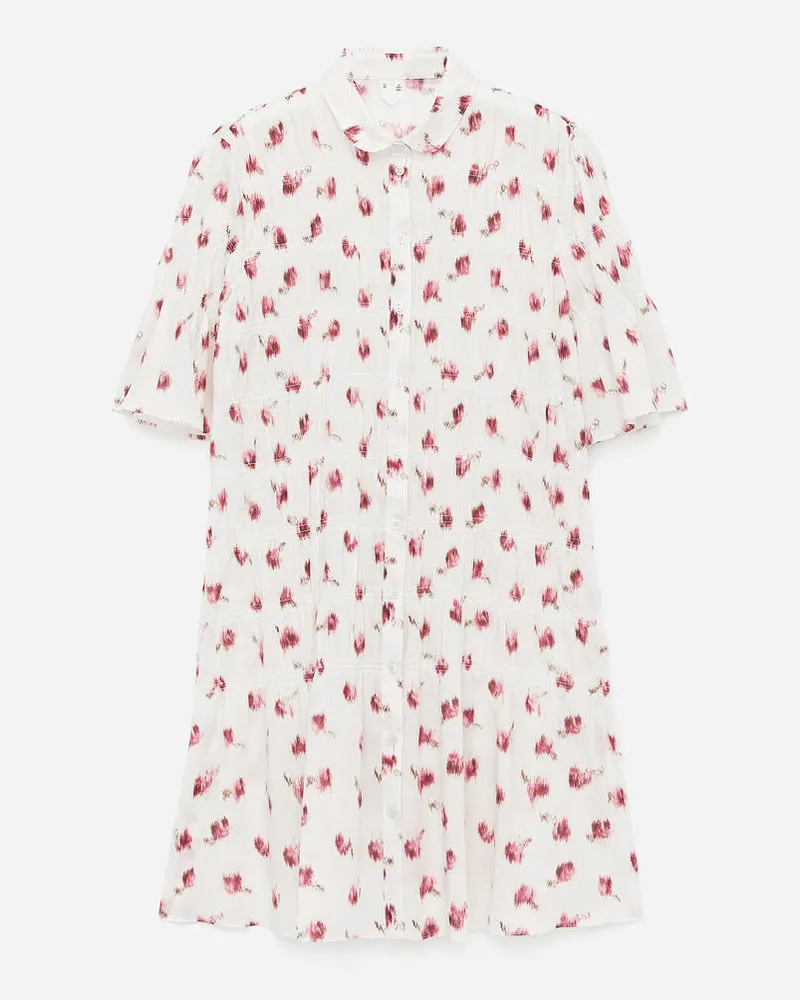 Arket Bedrucktes Minikleid -Weiß Weiß