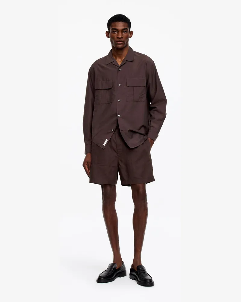 Arket Leinen-Shorts -Braun Braun