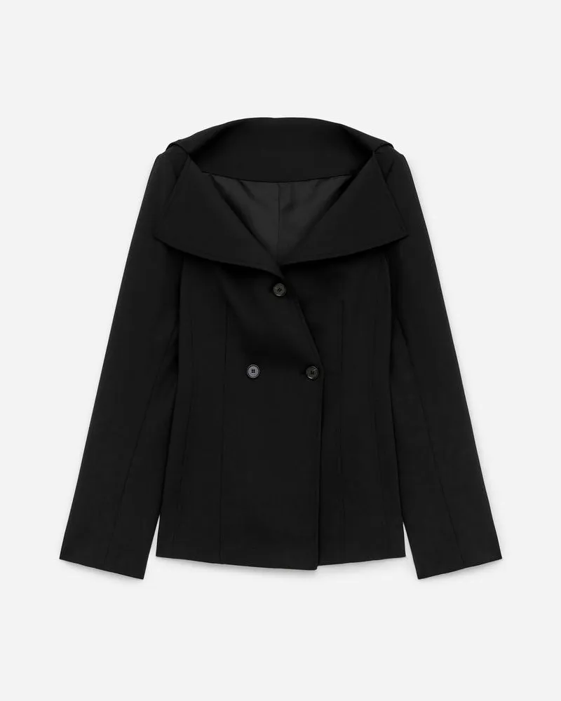 Arket Off-Shoulder-Blazer -Schwarz Schwarz