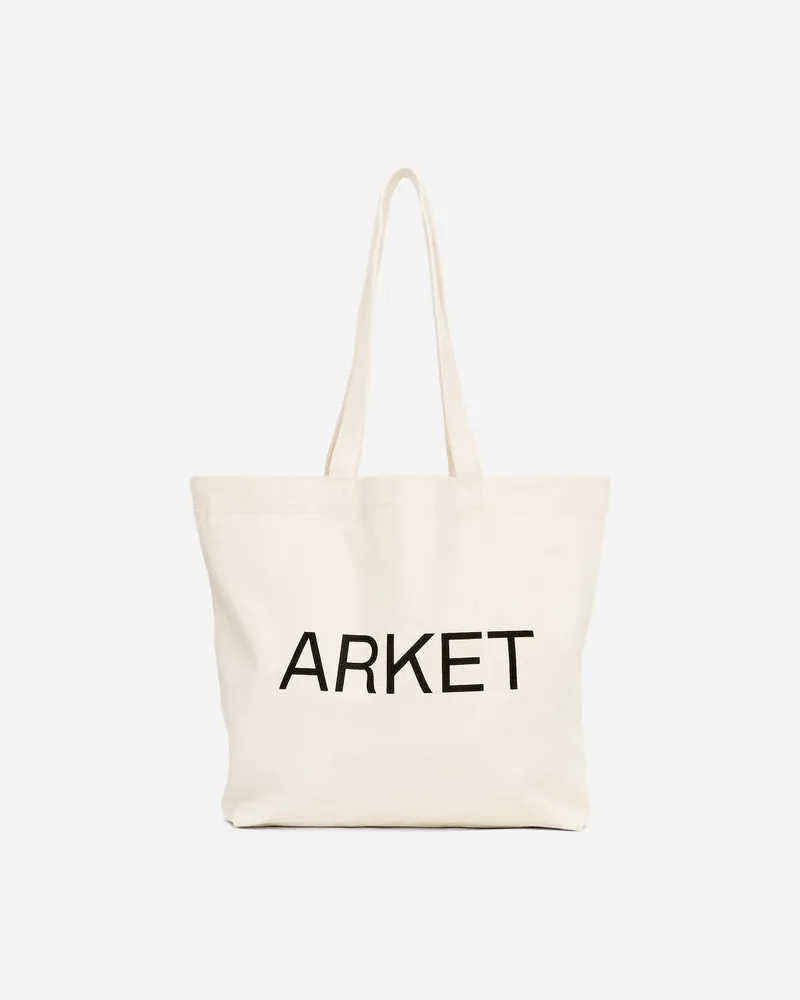 Arket Tragetasche Aus Canvas - Weiß Cremeweiß