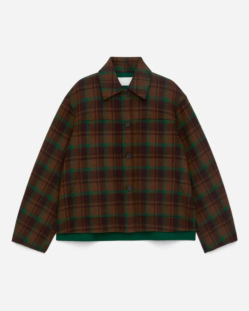 Arket Doubleface-Jacke Aus Wollmischung -Braun Braun