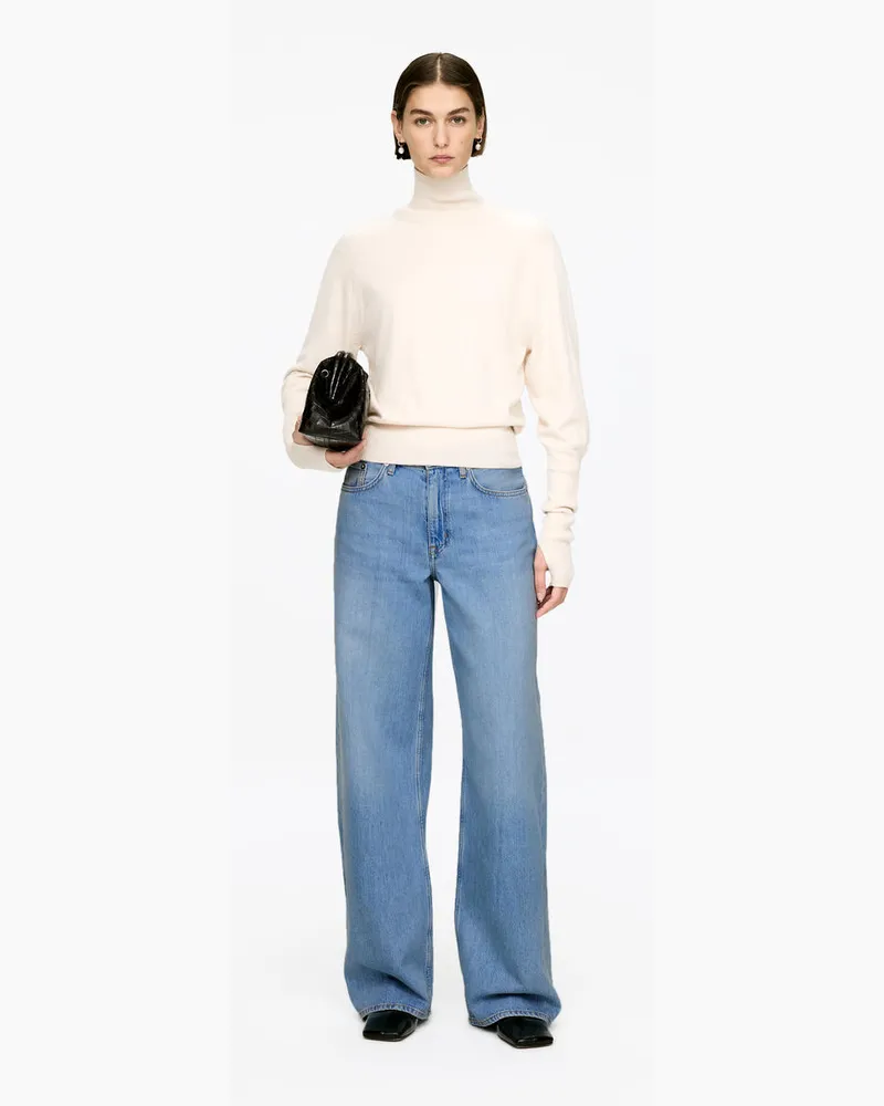 Arket CLOUD Loose Jeans Mit Weitem Bein -Blau Blau