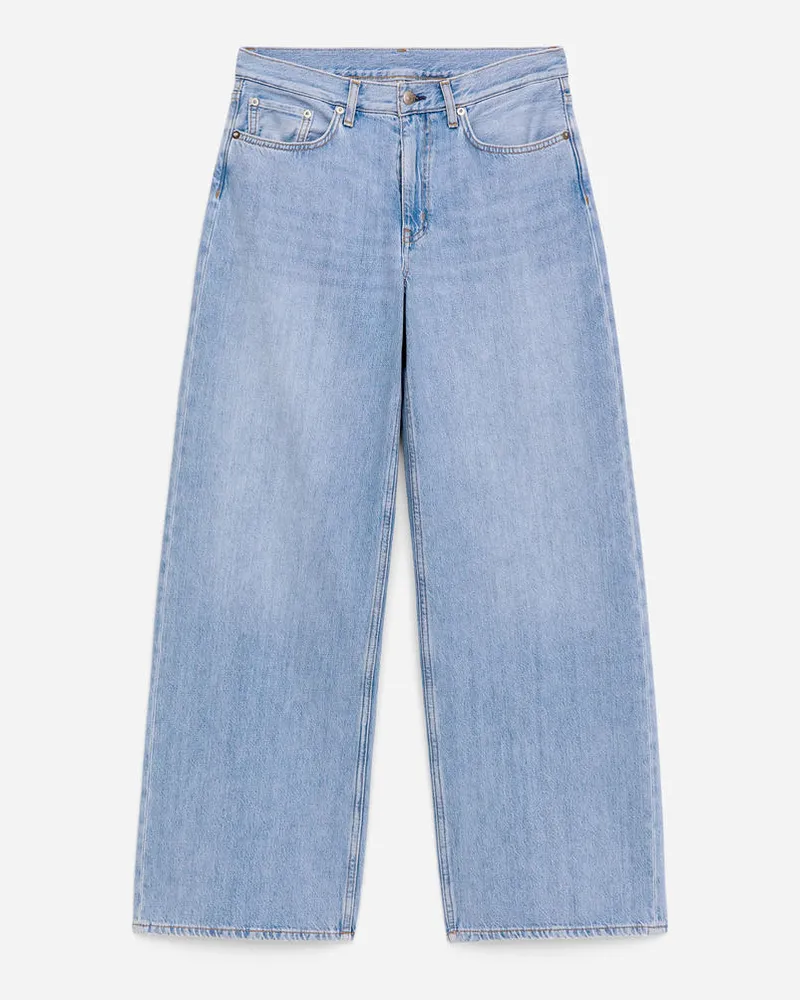 Arket CLOUD Loose Jeans Mit Weitem Bein -Blau Blau
