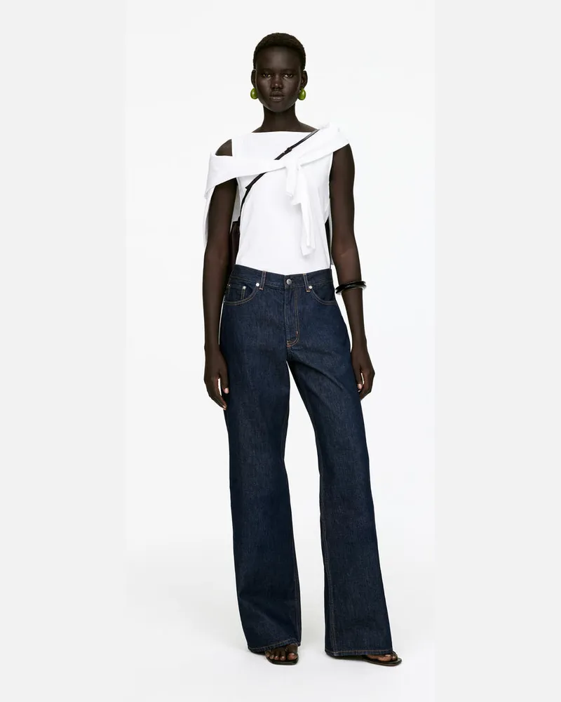 Arket CLOUD Loose Jeans Mit Weitem Bein -Blau Blau