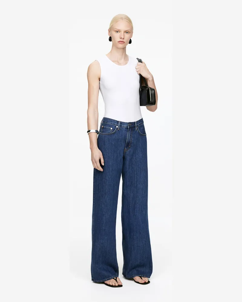 Arket CLOUD Loose Jeans Mit Weitem Bein -Blau Blau